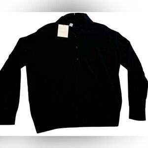 TOTEME
Black Spread Collar Polo